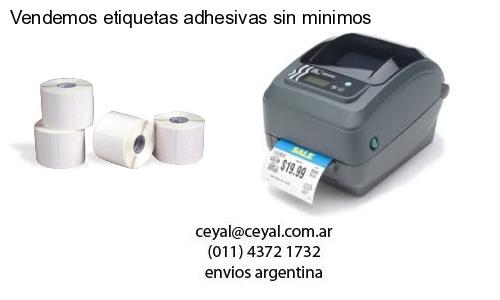 Vendemos etiquetas adhesivas sin minimos