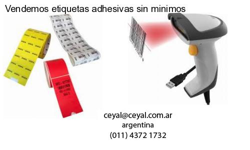 Vendemos etiquetas adhesivas sin minimos