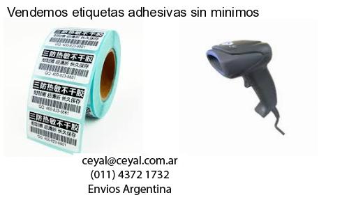 Vendemos etiquetas adhesivas sin minimos