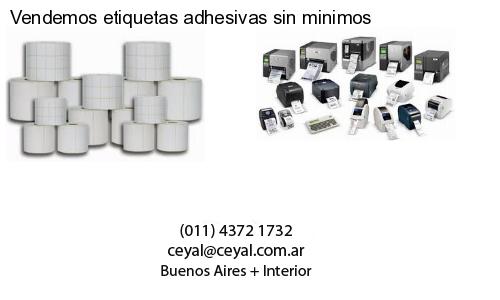 Vendemos etiquetas adhesivas sin minimos