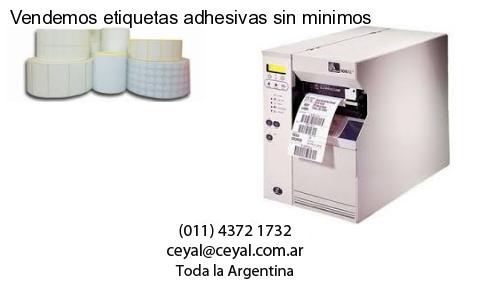 Vendemos etiquetas adhesivas sin minimos