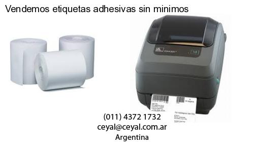 Vendemos etiquetas adhesivas sin minimos