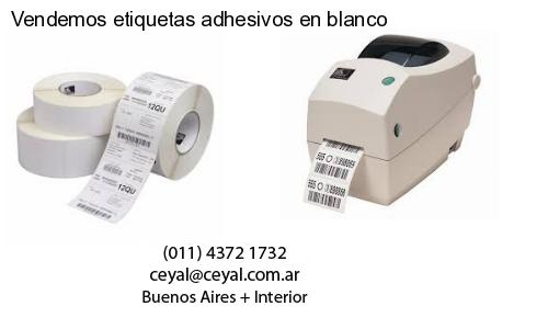 Vendemos etiquetas adhesivos en blanco