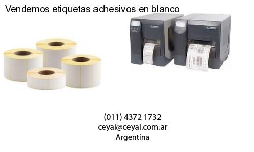 Vendemos etiquetas adhesivos en blanco