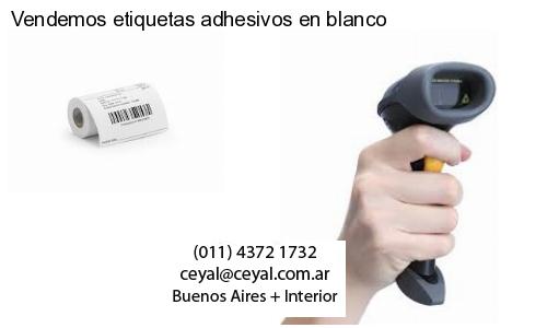 Vendemos etiquetas adhesivos en blanco