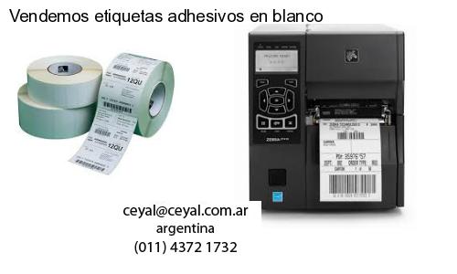 Vendemos etiquetas adhesivos en blanco
