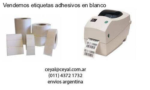 Vendemos etiquetas adhesivos en blanco