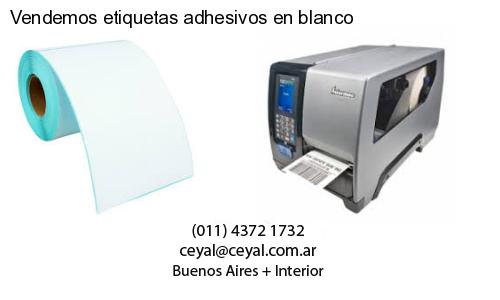 Vendemos etiquetas adhesivos en blanco