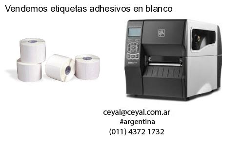 Vendemos etiquetas adhesivos en blanco
