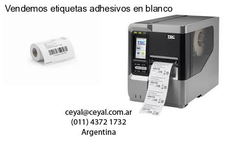 Vendemos etiquetas adhesivos en blanco