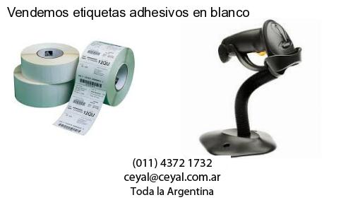 Vendemos etiquetas adhesivos en blanco