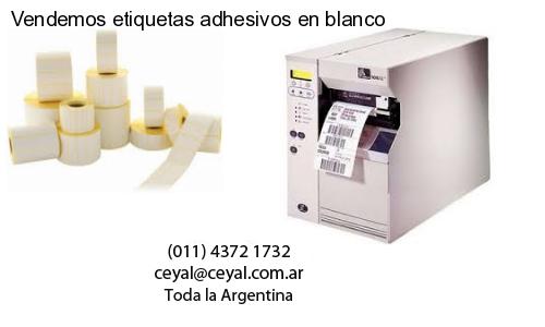 Vendemos etiquetas adhesivos en blanco