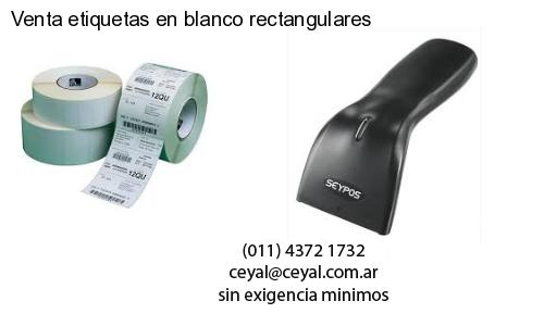 Venta etiquetas en blanco rectangulares