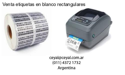 Venta etiquetas en blanco rectangulares