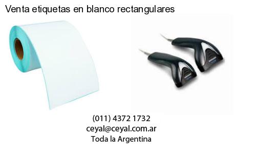 Venta etiquetas en blanco rectangulares