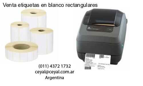 Venta etiquetas en blanco rectangulares