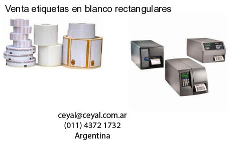 Venta etiquetas en blanco rectangulares