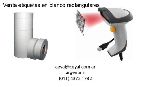 Venta etiquetas en blanco rectangulares