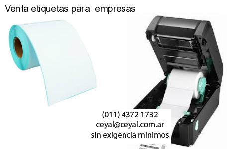 Venta etiquetas para  empresas