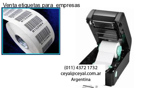 Venta etiquetas para  empresas