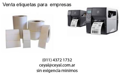 Venta etiquetas para  empresas