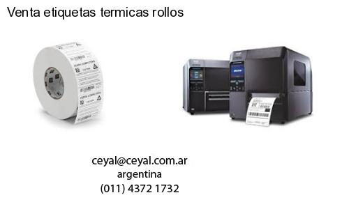 Venta etiquetas termicas rollos