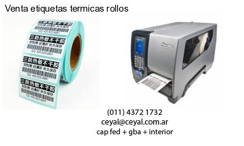 Venta etiquetas termicas rollos