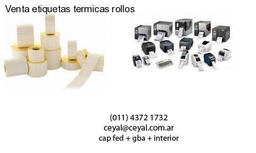 Venta etiquetas termicas rollos