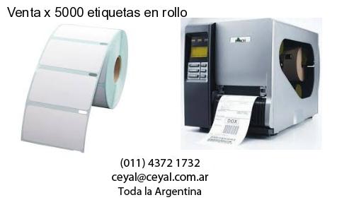 Venta x 5000 etiquetas en rollo