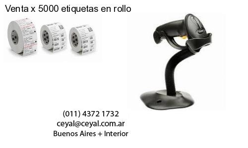 Venta x 5000 etiquetas en rollo