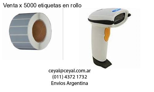 Venta x 5000 etiquetas en rollo