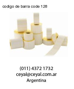codigo de barra code 128