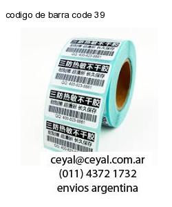 codigo de barra code 39
