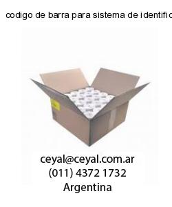 codigo de barra para sistema de identificación