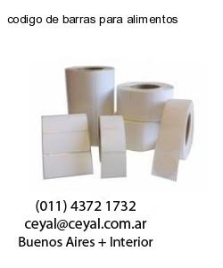 codigo de barras para alimentos