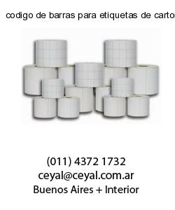 codigo de barras para etiquetas de carton