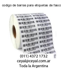 codigo de barras para etiquetas de fasco