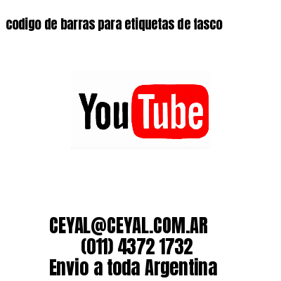 codigo de barras para etiquetas de fasco 