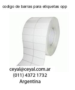 codigo de barras para etiquetas opp