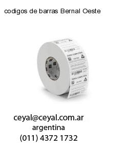 codigos de barras Bernal Oeste