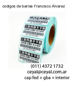 codigos de barras Francisco Álvarez