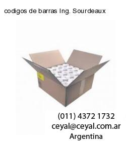 codigos de barras Ing. Sourdeaux