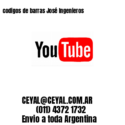 codigos de barras José Ingenieros