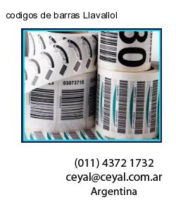 codigos de barras Llavallol