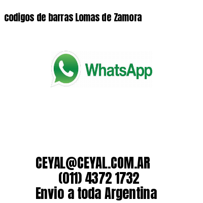 codigos de barras Lomas de Zamora