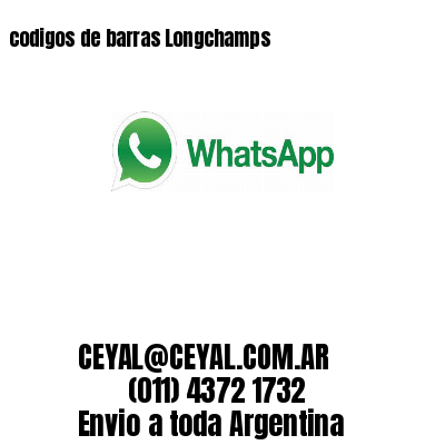 codigos de barras Longchamps
