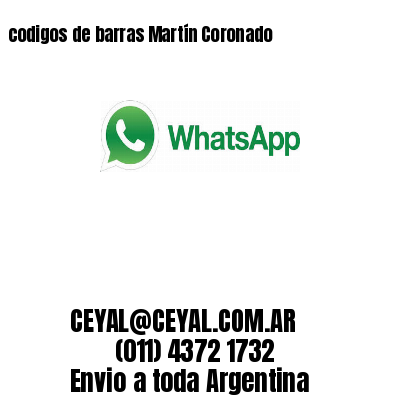 codigos de barras Martín Coronado