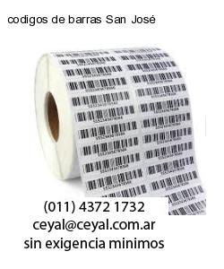 codigos de barras San José