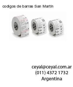 codigos de barras San Martín