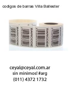 codigos de barras Villa Ballester